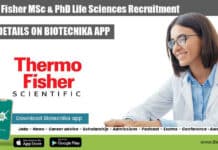 Thermo Fisher MSc & PhD Life Sciences Recruitment, Apply Online Thermo Fisher
