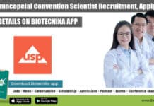 US Pharmacopeial Convention Scientist Recruitment, Apply Online US Pharmacopeial Convention Scientist