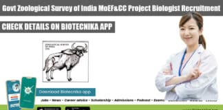 ZSI MoEF&CC Life Sciences