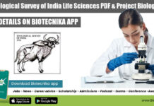 Govt Zoological Survey of India Life Sciences PDF & Project Biologist Recruitment ZSI Zoology Jobs