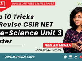 CSIR-NET Unit 3 Revision