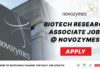 Novozymes Biotechnology Research Associate Recruitment