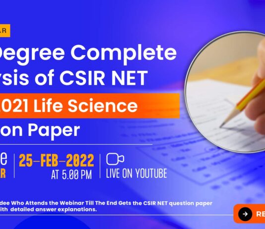 CSIR Question Paper 2021 Analysis - Webinar + Download PDF