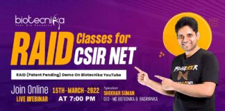 RAID Concept Classes at Biotecnika - Unique Study Methodology for CSIR NET Life Sciences