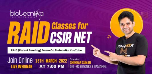 RAID Concept Classes at Biotecnika - Unique Study Methodology for CSIR NET Life Sciences