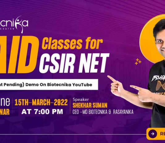 RAID Concept Classes at Biotecnika - Unique Study Methodology for CSIR NET Life Sciences