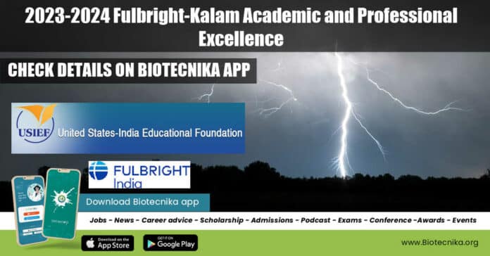 2023-2024 Fulbright-Kalam Academic and Professional Excellence