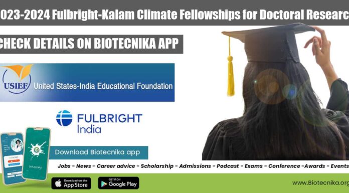 2023-2024 Fulbright-Kalam Climate Fellowships