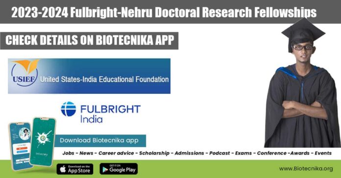 2023-2024 Fulbright-Nehru Doctoral Research