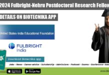 2023-2024 Fulbright-Nehru Postdoctoral Research Fellowships 2023-2024 Fulbright-Nehru Postdoctoral Research