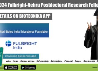 2023-2024 Fulbright-Nehru Postdoctoral Research