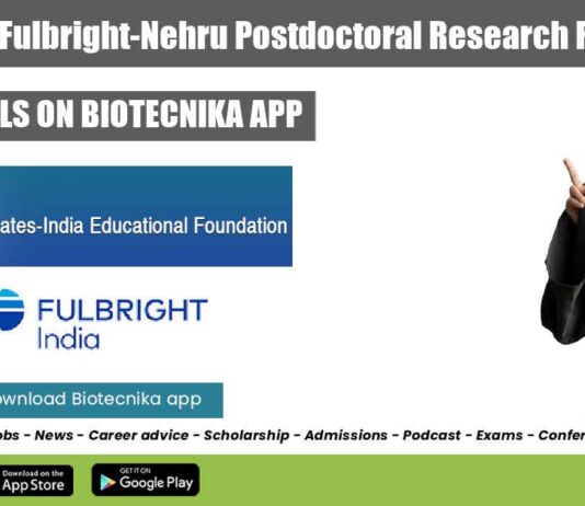 2023-2024 Fulbright-Nehru Postdoctoral Research
