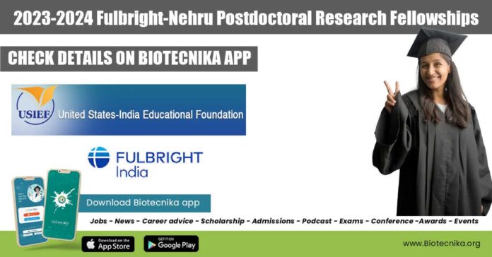 2023-2024 Fulbright-Nehru Postdoctoral Research