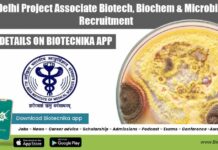 AIIMS Delhi Project Associate Biotech, Biochem & Microbiology Recruitment AIIMS Delhi Project Associate