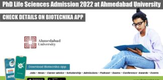 Ahmedabad University PhD Admissions 2022