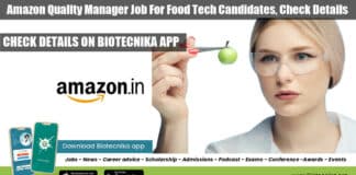 Amazon Quality Manager Job