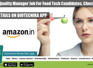 Amazon Quality Manager Job