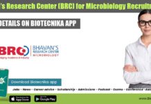 Bhavan’s Research Center (BRC) for Microbiology Recruitment Bhavan’s Research Center (BRC) for Microbiology R&D Recruitmentt