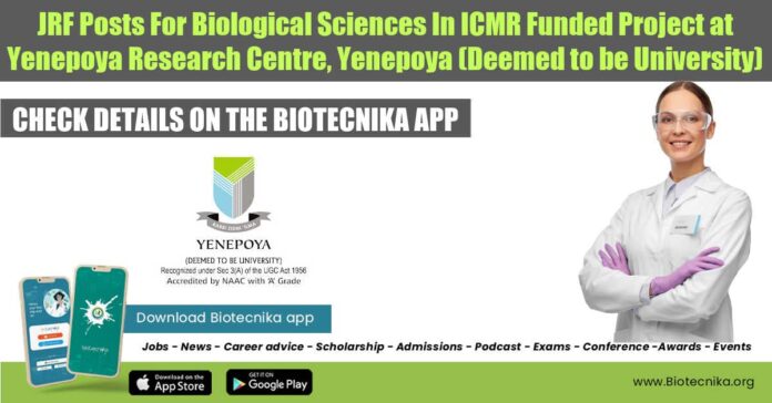 Biological Sciences JRF Postss