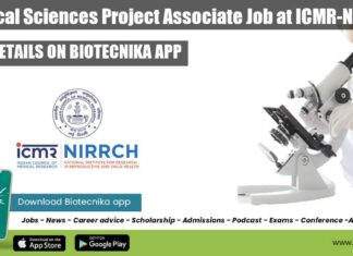 Biological Sciences Job at NIRRCH,