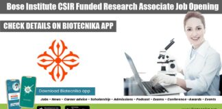 Bose Institute PhD Job