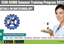 CSIR-CCMB Summer Training Program 2022 CSIR-CCMB Summer Training Program 2022