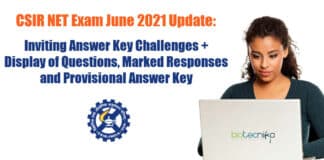 CSIR-NET 2021 Answer Key Challenges + Provisional Answer Key