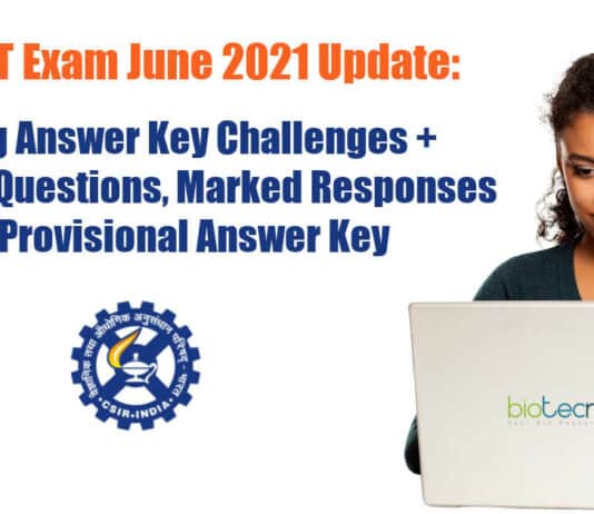 CSIR-NET 2021 Answer Key Challenges + Provisional Answer Key