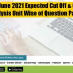 CSIR June 2021 Cutoff Expected & Complete Analysis Unit Wise of Question Paper