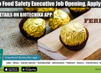 Ferrero Food Safety Executive