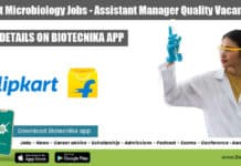Flipkart Microbiology Jobs – Assistant Manager Quality Vacancy Flipkart Microbiology Jobs