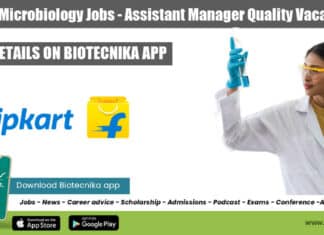Flipkart Microbiology Jobs