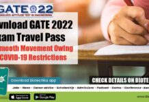 GATE 2022 Exam Travel