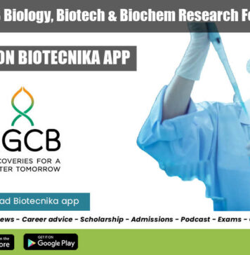Government RGCB Biology, Biotech & Biochem Research Fellow Recruitment Government RGCB Biology