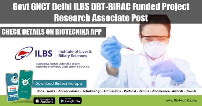 Govt Delhi Research Job