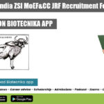 Government of India ZSI MoEF&CC JRF Recruitment For Life Sciences Govt ZSI Job Vacancy
