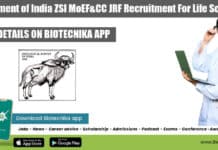 Govt ZSI Job Vacancy