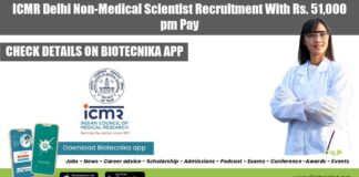 ICMR Delhi Non-Medical Scientist