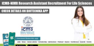 ICMR-NIMR Research Assistant