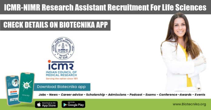 ICMR-NIMR Research Assistant