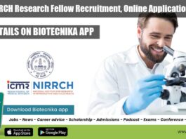ICMR-NIRRCH Research Fellow Recruitment