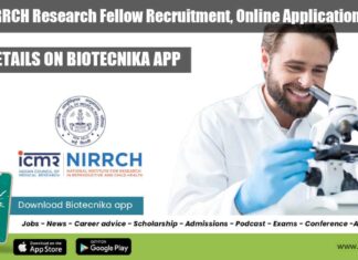 ICMR-NIRRCH Research Fellow Recruitment