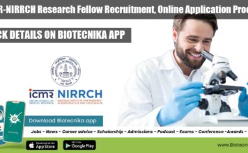 ICMR-NIRRCH Research Fellow Recruitment