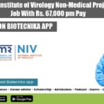 ICMR-NIV Project Scientist Job