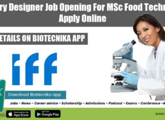 IFF Dairy Designer Job