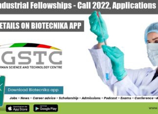 IGSTC Industrial Fellowships 2022