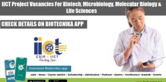 IICT Project Vacancies