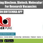 IISER Pune Hiring Biochem