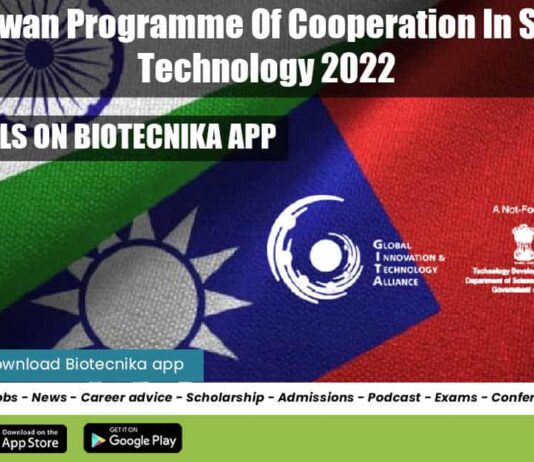 India-Taiwan Programme Of Cooperation