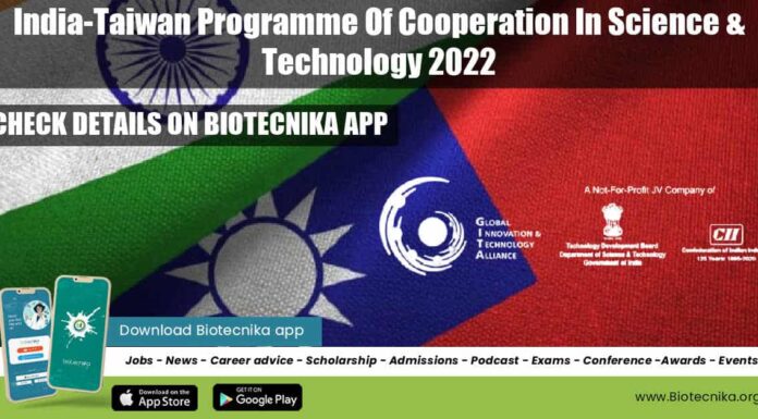 India-Taiwan Programme Of Cooperation